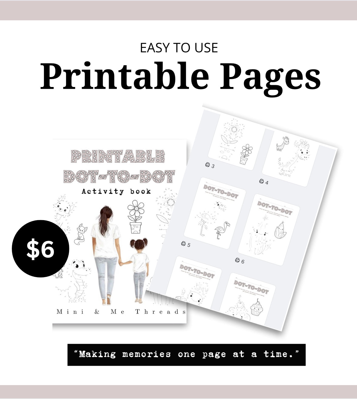 Printable Dot to Dot Activity Book