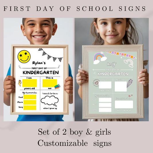 First day of school signs