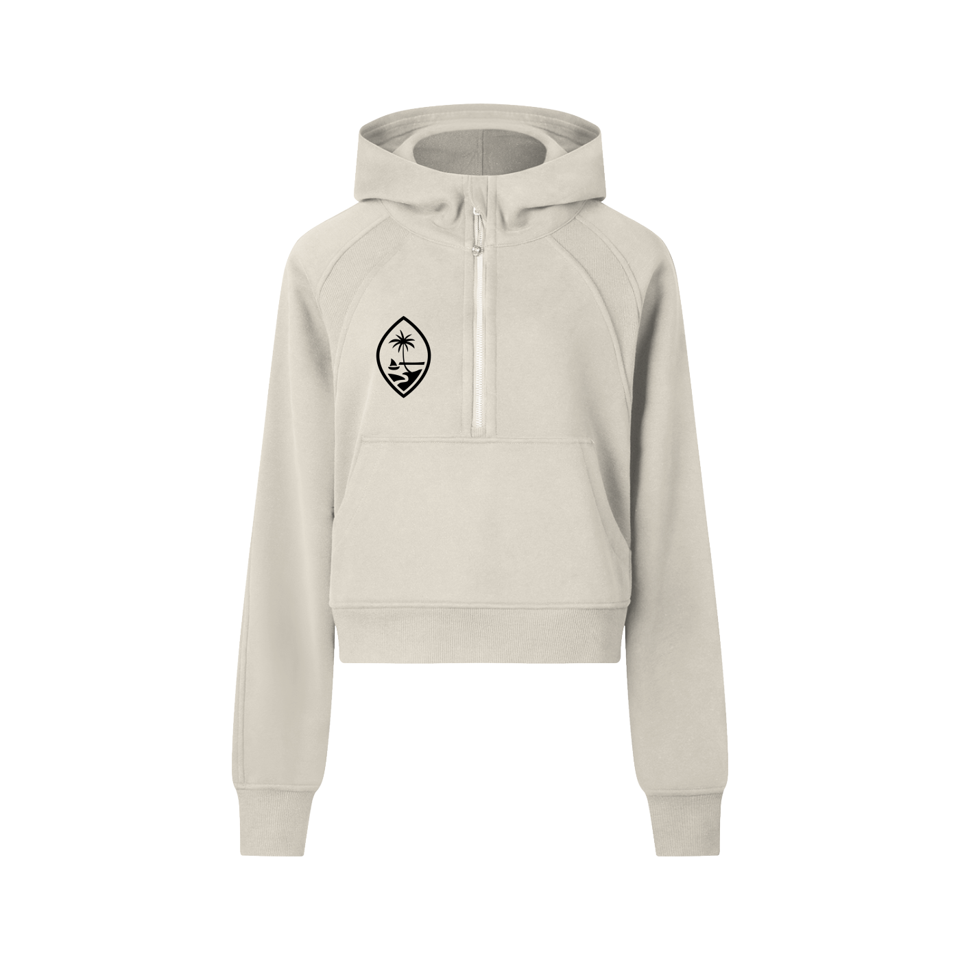 Cropped Half-Zip Hoodie