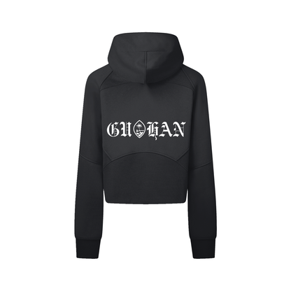 Cropped Zip-Through Hoodie