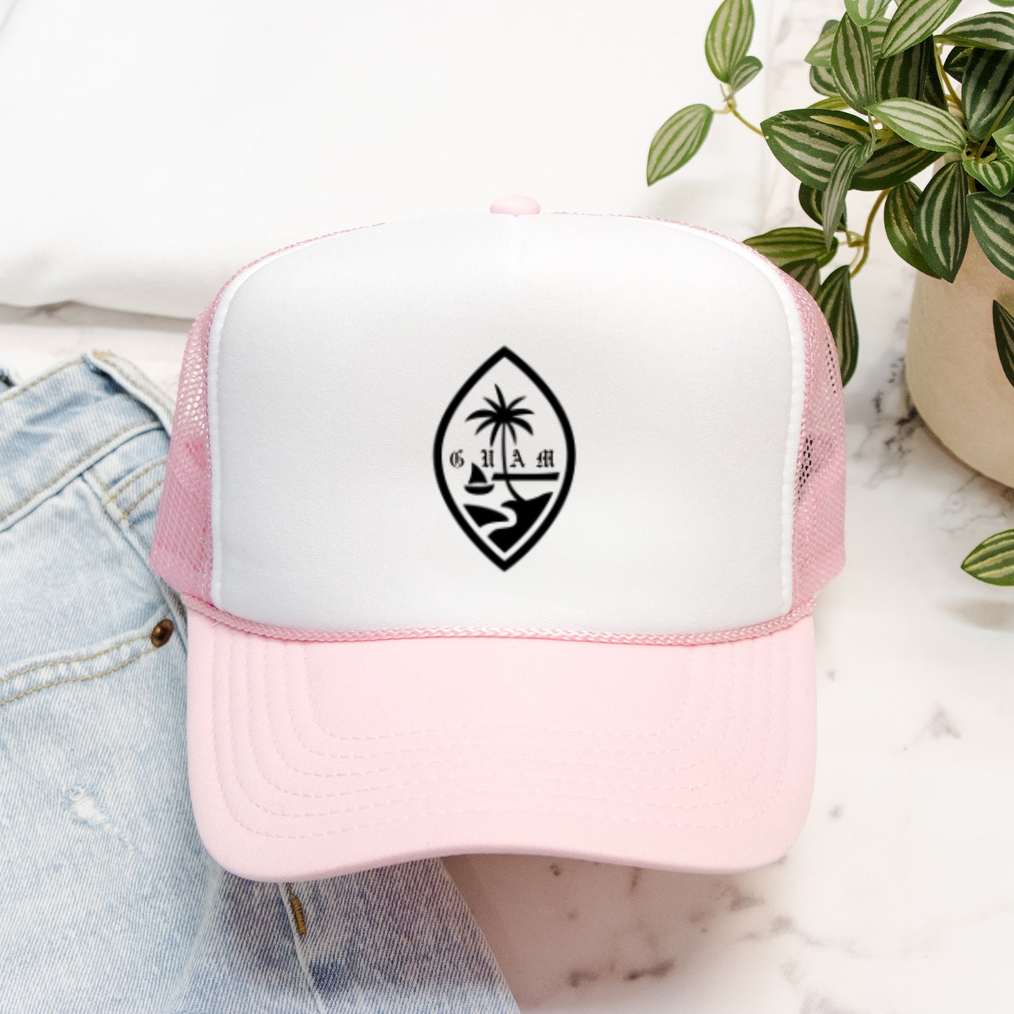 Guam seal Foam Trucker Hat