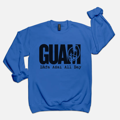 Guam Adult Crew Neck Sweatshirt