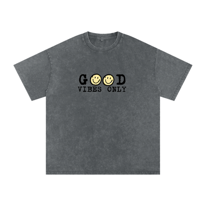 Good vibes Oversized Cotton T-Shirt