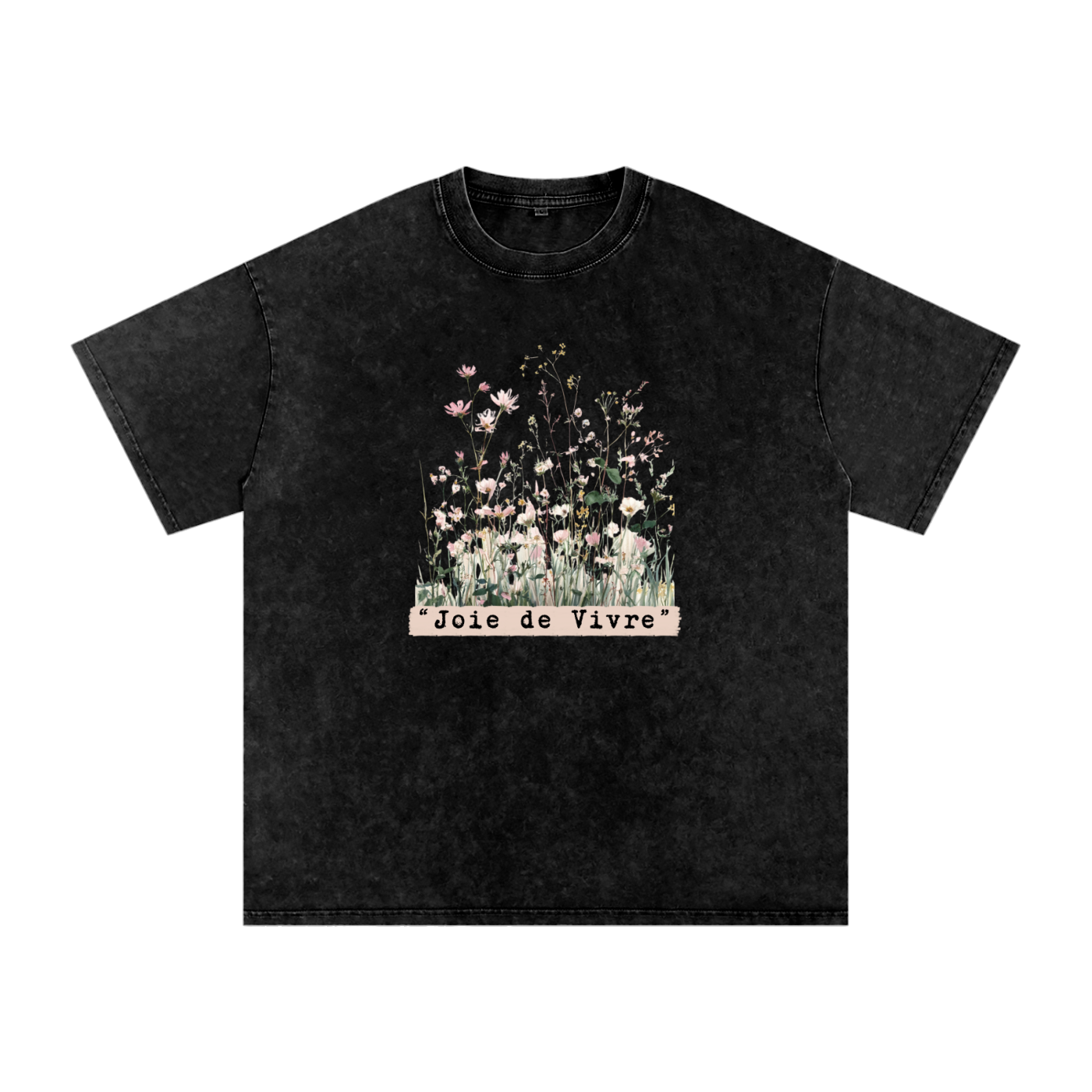 Snow Washed Oversized Cotton T-Shirt