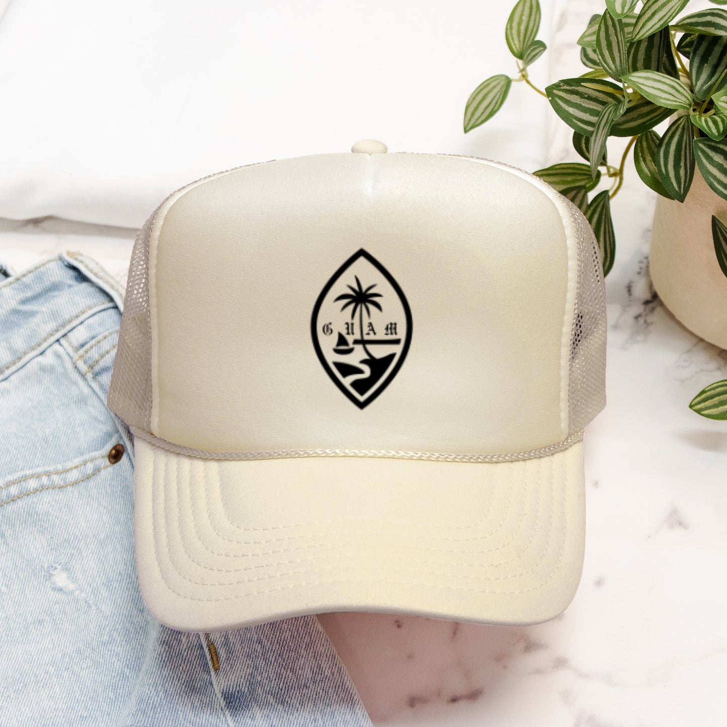 Guam seal Foam Trucker Hat
