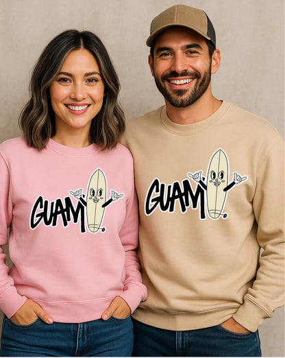 Guam surfboard Unisex Sweatshirt