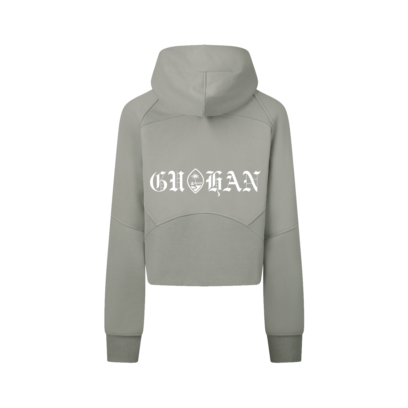 Cropped Zip-Through Hoodie