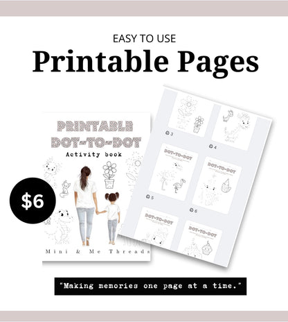 Printable Dot to Dot Activity Book