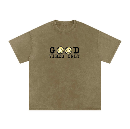 Good vibes Oversized Cotton T-Shirt