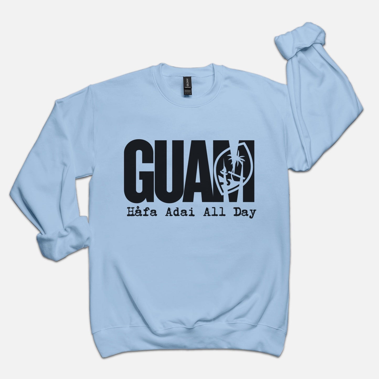 Guam Adult Crew Neck Sweatshirt