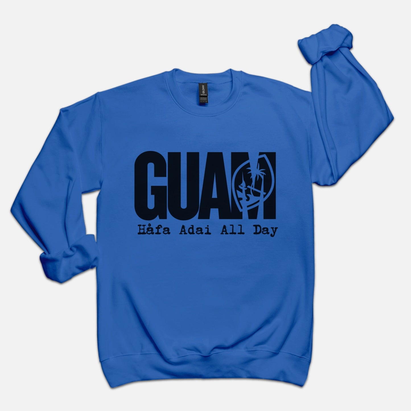 Guam Adult Crew Neck Sweatshirt