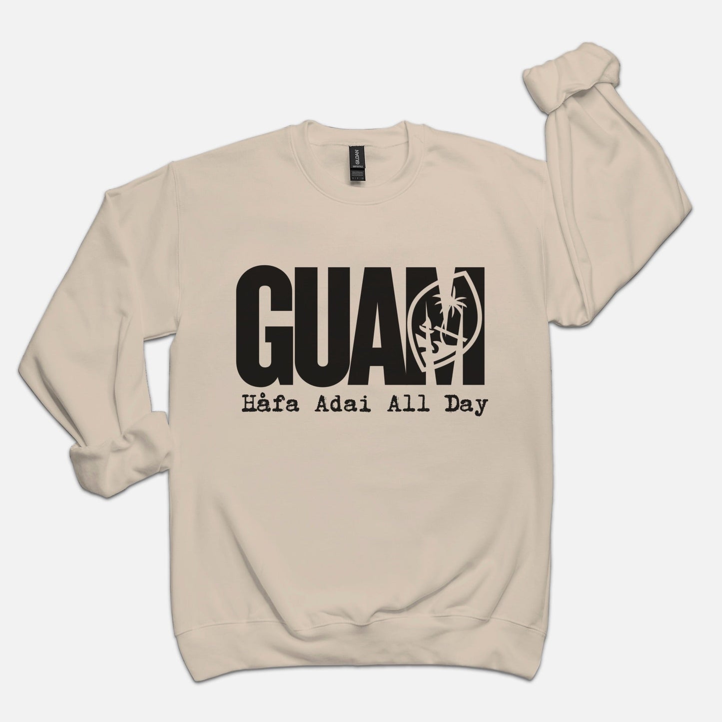 Guam Adult Crew Neck Sweatshirt