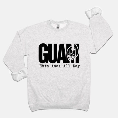 Guam Adult Crew Neck Sweatshirt