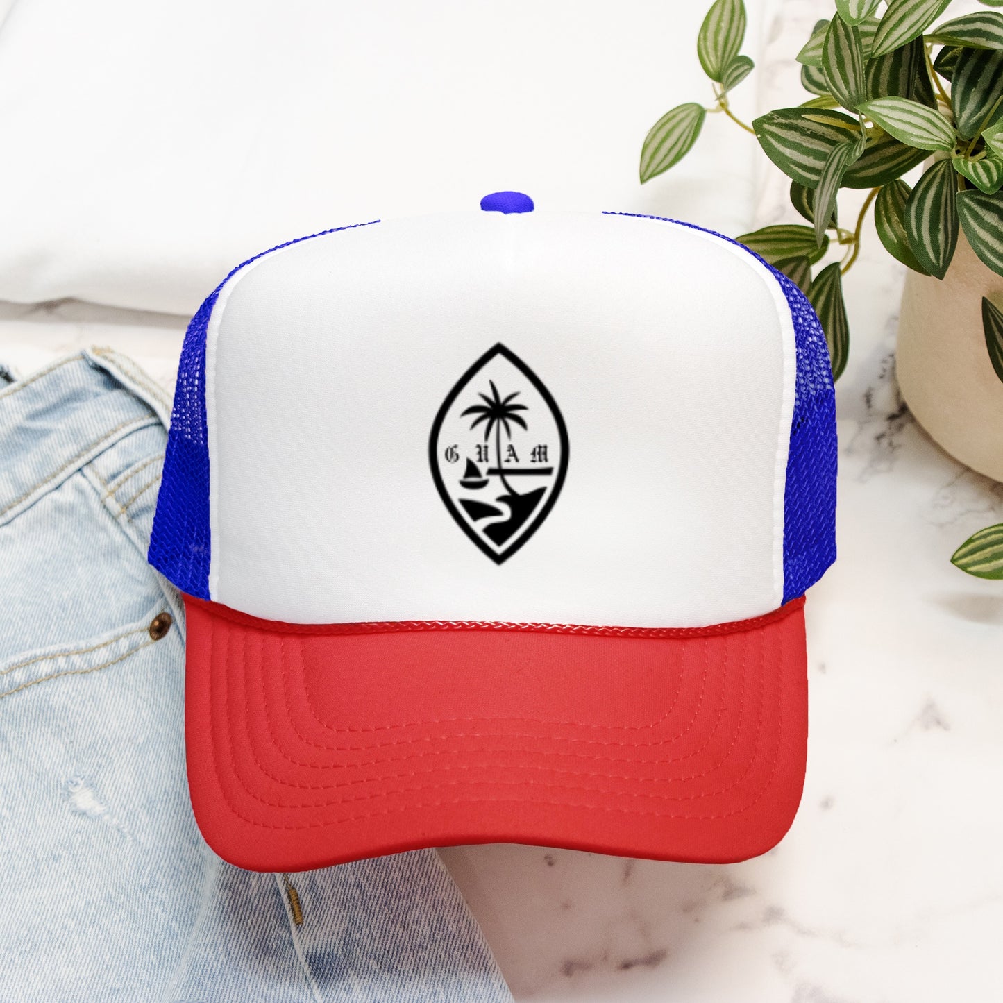 Guam seal Foam Trucker Hat