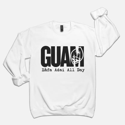 Guam Adult Crew Neck Sweatshirt