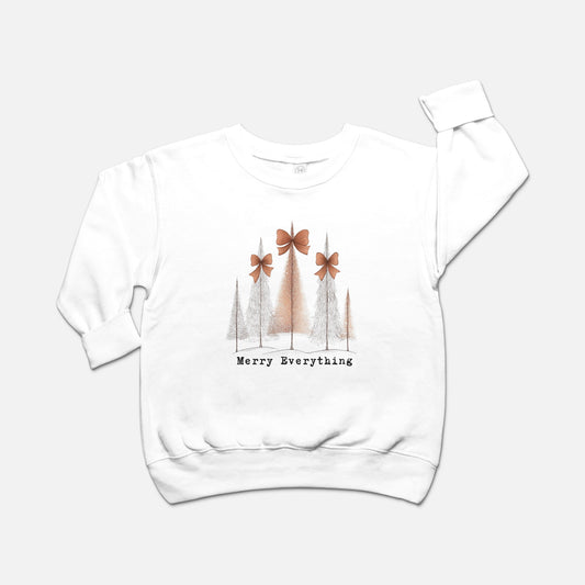 Merry everything - Toddler Crew Neck Sweatshirt