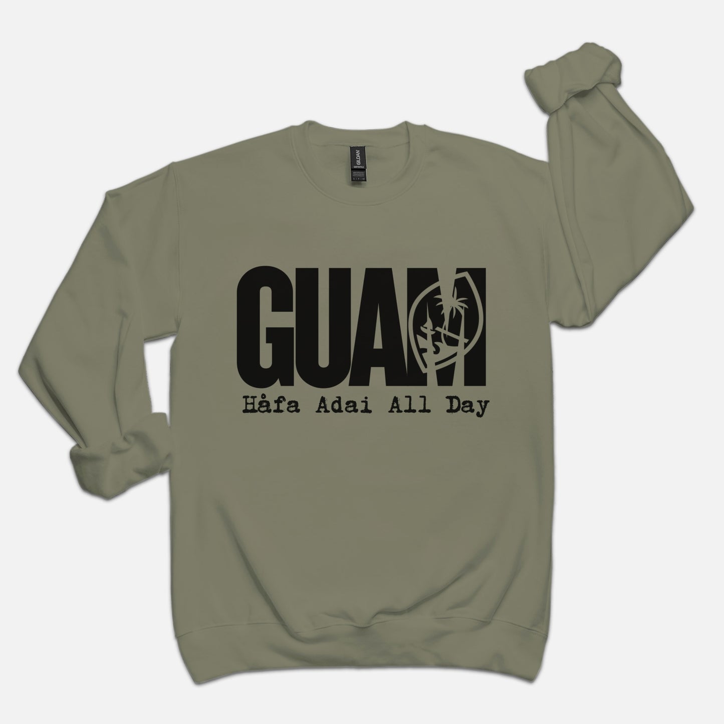 Guam Adult Crew Neck Sweatshirt