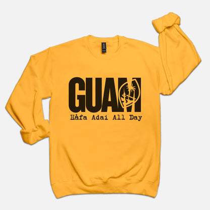 Guam Adult Crew Neck Sweatshirt